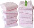 12 Pack Washcloths 13" x 13" - Soft Wash Cloths for Your Face Towel, Wash Cloths for Your Body (Pink)