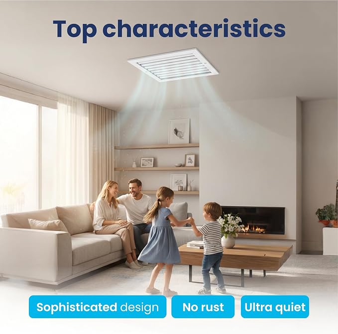 10x12 Aluminum HVAC Wall Register Air Vent Cover Ceiling 1-Way Airflow - Image 6
