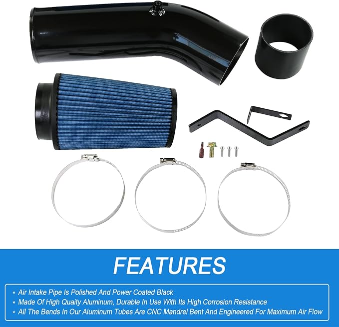 Oiled Cold Air Intake 7.3 Diesel Kit Air Intake Pipe - Image 2