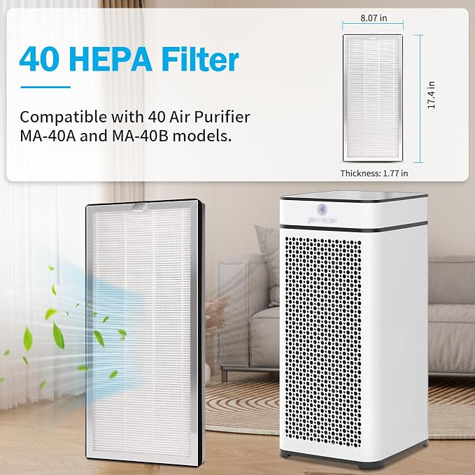 4 Pack MA-40 Replacement Filter Compatible - Image 3