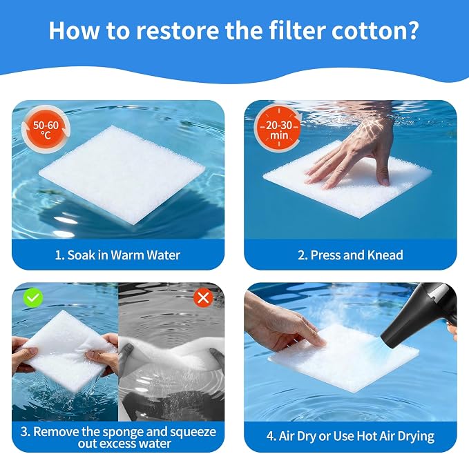 Aquarium Filter Floss 12"x72"x1" Thick Multi-Layer Filter Floss - Image 8