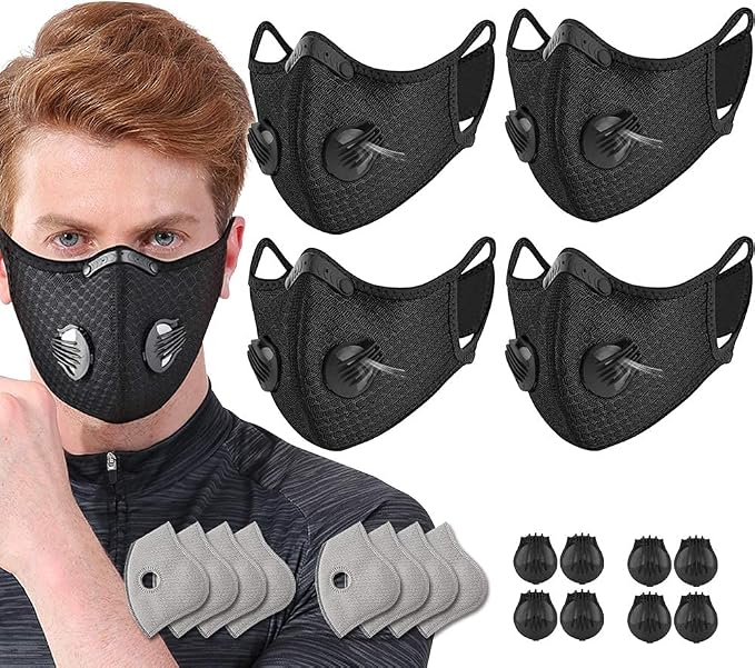 NBDIB 4 Pack Adjustable Reusable Face Protection by NBDIB