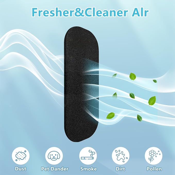 12 Pack Activated Carbon Ceiling Fan Filters, Transform Your Fan into a - Image 3