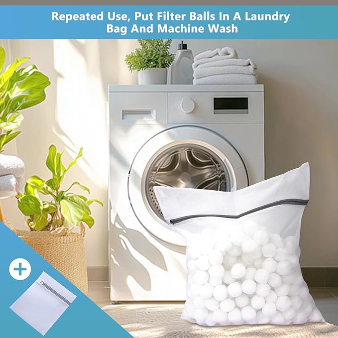 1.54 lbs Pool Filter Balls for Sand Filter Pump, Dry Filter Sand Balls - Image 6