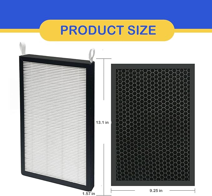 2 Pack True HEPA/Carbon Filters Replacement Compatible - Image 4