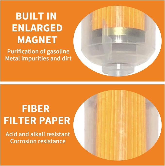 2 Pcs Motorcycle Fuel Filter, High Flow Inline Diesel Gasoline Fuel Filter - Image 6