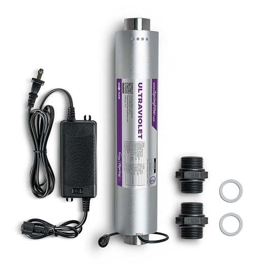 iSpring UVF50 LED UV Water Filter System, Whole House Ultraviolet Water by iSpring