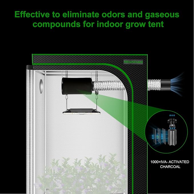 MELONFARM 4 inch Air Carbon Filter Smelliness Control - Image 6