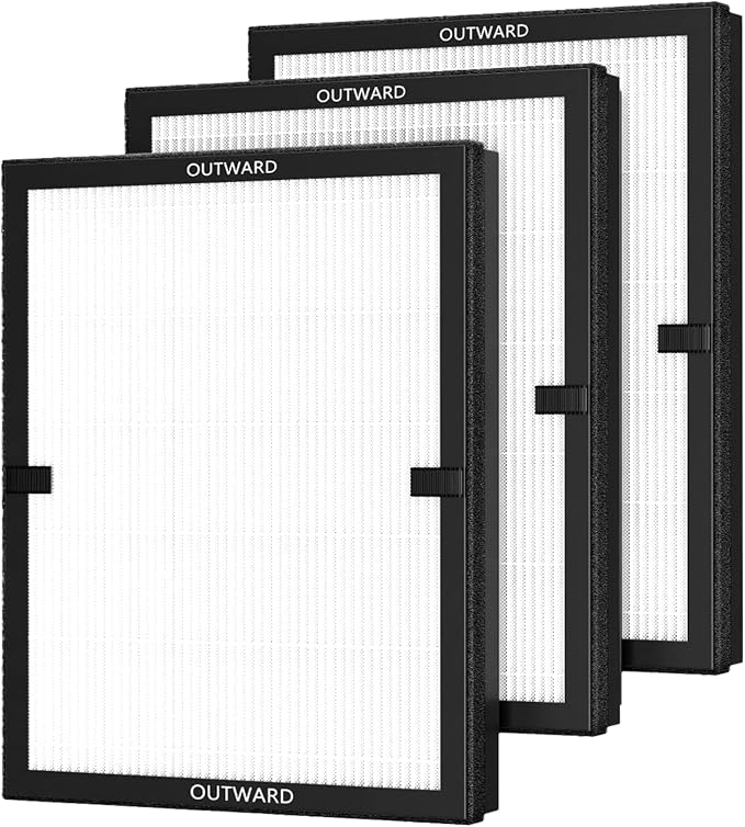 E-200 Filters Fit for Lunino Air Purifier Filter Replacement E-200, 3 Pack by Netezza