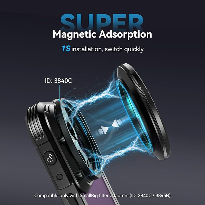 SmallRig 52mm Magnetic Variable ND Filter ND2-ND32 No X Cross HD Optical Glass - Image 4