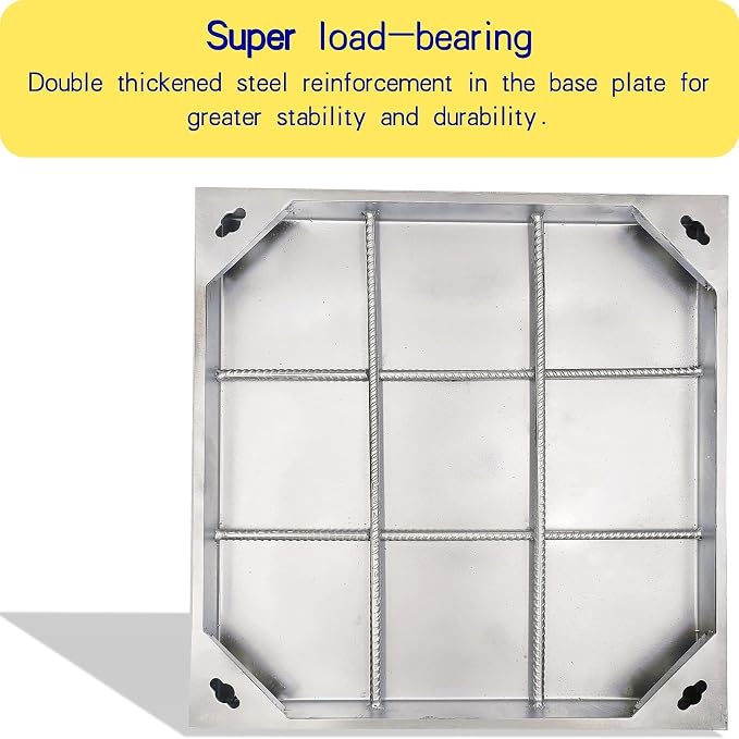 C Class 20x20 Invisible Stainless Steel Manhole Cover and Frame - Image 4