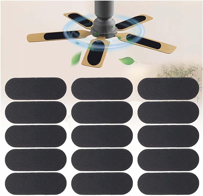 15 Pcs Ceiling Fan Filters for Blades, Fan Air Purifier Pads by Zejoot
