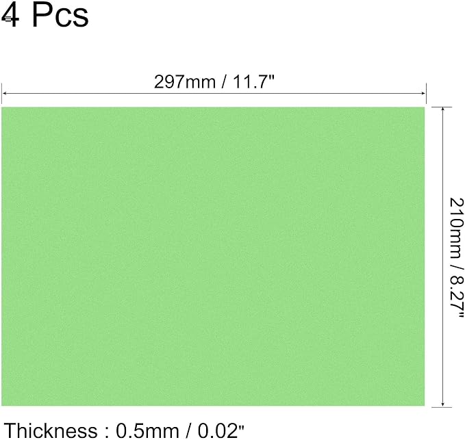 uxcell 4Pcs A4 Gel Light Lighting Filter Overlay Transparent Color Correction - Image 2