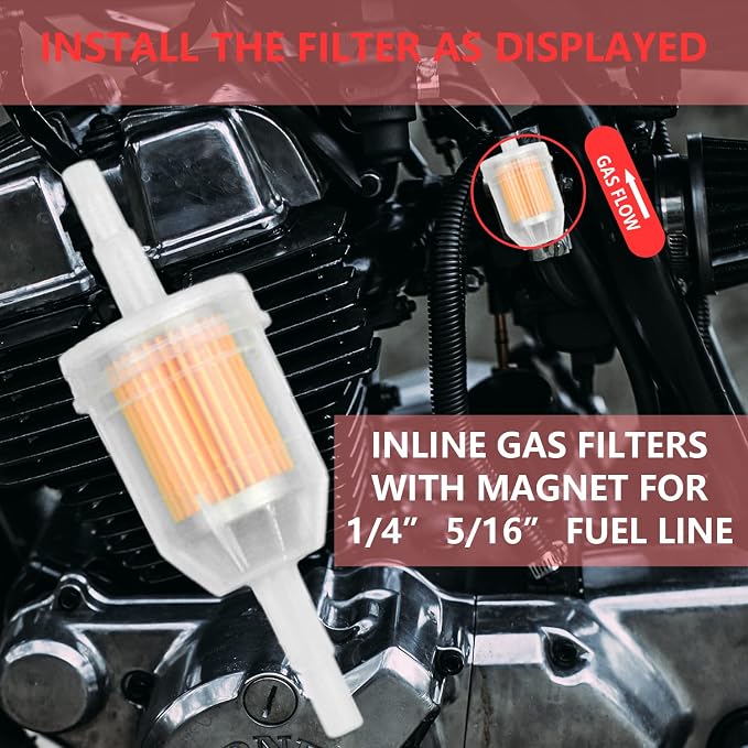 SOFO 12 Pack Inline Fuel Filters 1/4 Inch x 5/16 Inch - Image 2