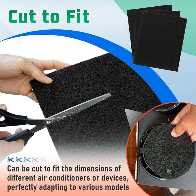 3 Pack Replacement Window Air Conditioner Foam Filter Pad Compatible - Image 7