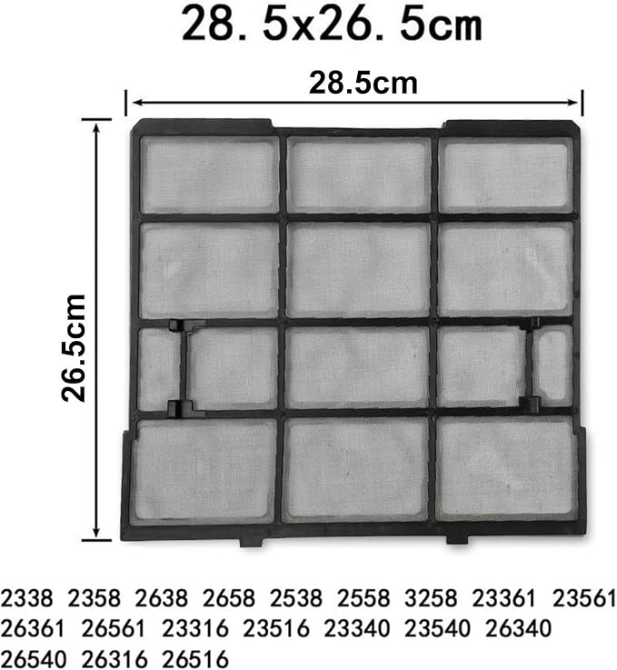 2 Pack Air Conditioner Filter Accessories, Indoor Unit Hanging Dust Screen - Image 2