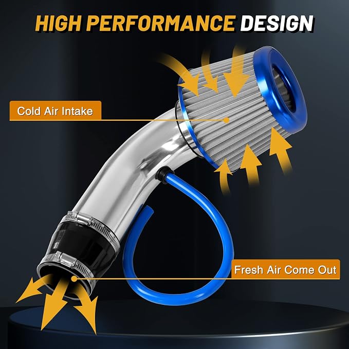 3 Inch Universal Cold Air Intake Filter Kit - Image 3