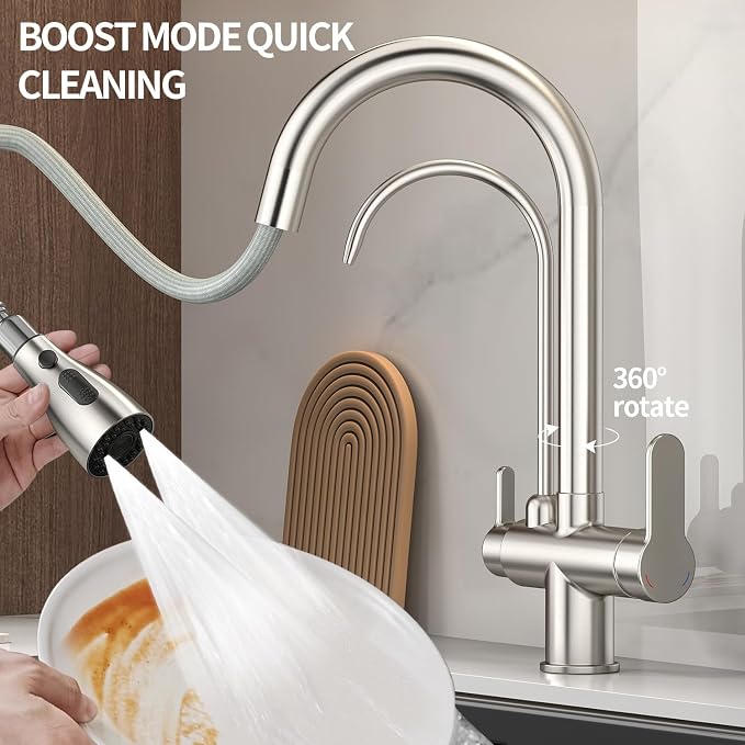Kitchen Sink Faucet with Pull - Image 9