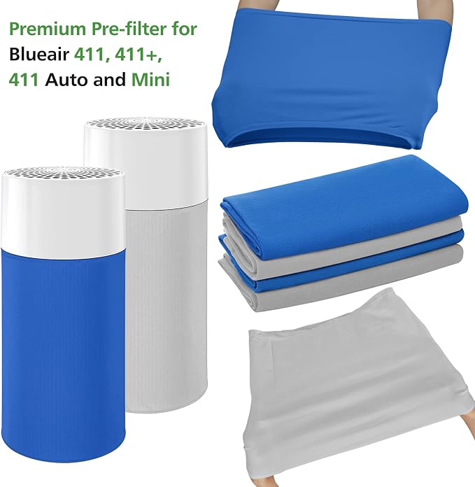 4 Pack 411 Replacement Washable Pre-Filters - Image 2