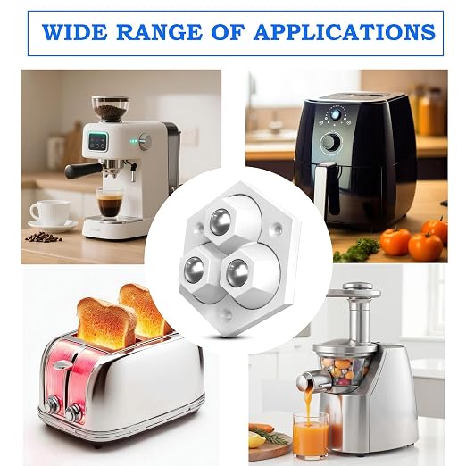 8 Pack Appliance Sliders for Kitchen Appliances, Self Adhesive Mini Caster - Image 4
