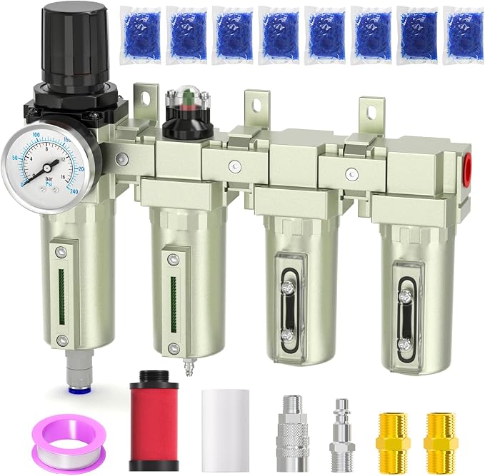 Industrial Grade 4-Stage Air Drying System, 3/4" NPT by BOGERDACK