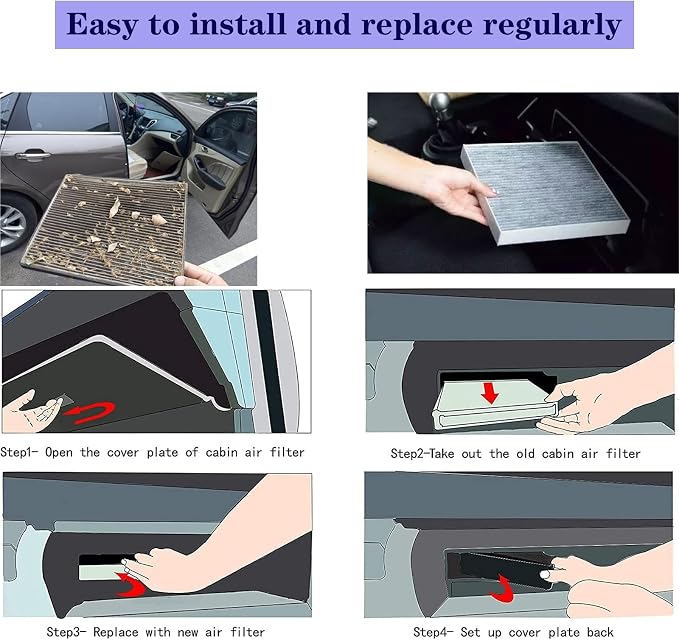 GF074 Cabin Air Filter For 2016-2017 Lexus GS200T, 2015-2023 RC F, 2016-2023 - Image 6