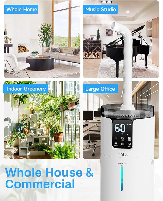 Lacidoll 16L Smart Humidifier large room, Whole house Humidifier - Image 8
