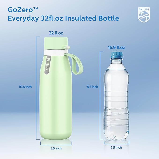 PHILIPS Water Bottle with Filter, Filter Water Bottle Stainless Steel with - Image 7