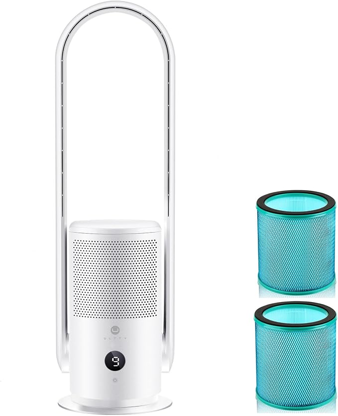 ULTTY Bladeless Tower Fan and Air Purifier Combo, by UULTTY