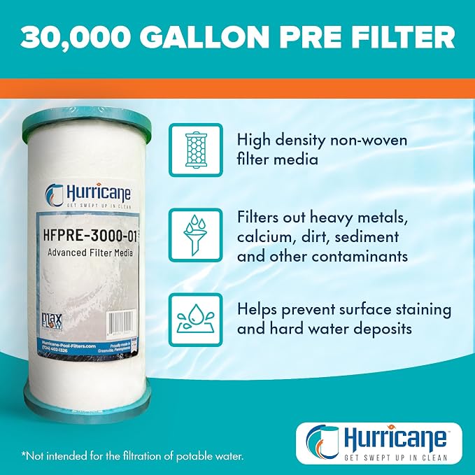 Hurricane 2 Pack HFPRE-30000-01 Pre Fill Filter - Image 3