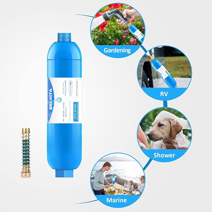 BELVITA RV Inline Marine Water Filter, Bad Taste, Odor - Image 6