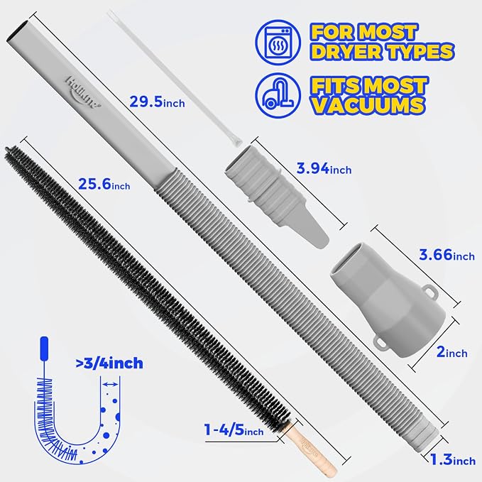 Holikme Dryer Vent Cleaner Kit 2 Pieces - Image 6