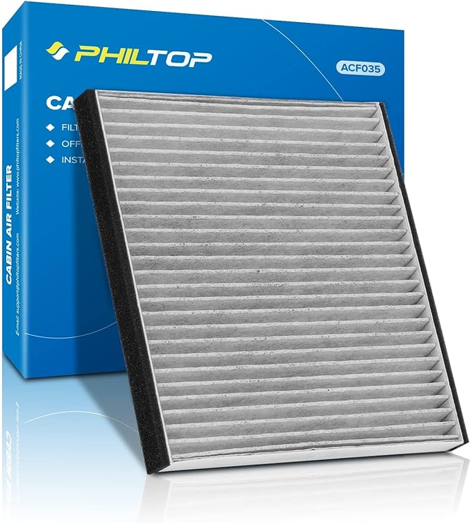PHILTOP Cabin Air Filter w/Activated Carbon, Compatible by PHILTOP