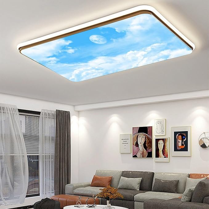 2PCS Fluorescent Light Covers for Classroom Ceiling Lights Magnetic Light Covers - Image 5