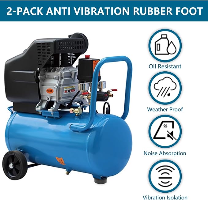Anti Vibration Heavy Duty Rubber Foot, 1 X 2.5 Inch, Shock Pad Fit - Image 5