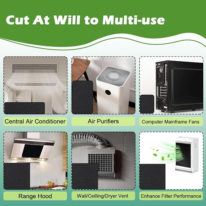 Cut to Fit Carbon Air Purifier Filter Roll, Carbon Pad Replacement - Image 4