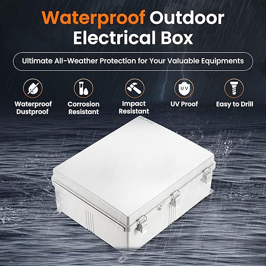 QILIPSU Waterproof Junction Box IP67 Outdoor Plastic Electrical Project - Image 2