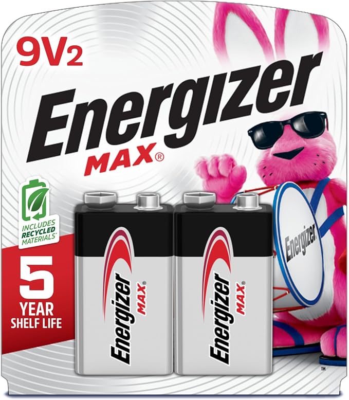 Energizer MAX 9V Batteries, 9 Volt Alkaline Batteries by Energizer