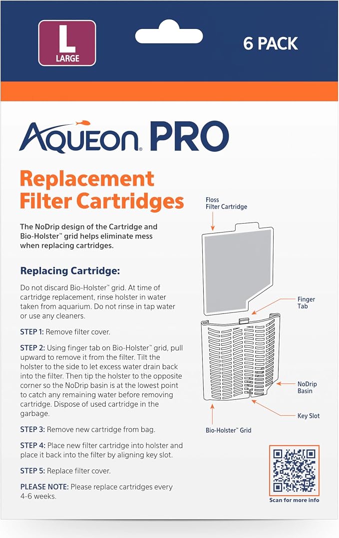 Aqueon PRO Replacement Filter Cartridges Large 6 Pack - Image 9