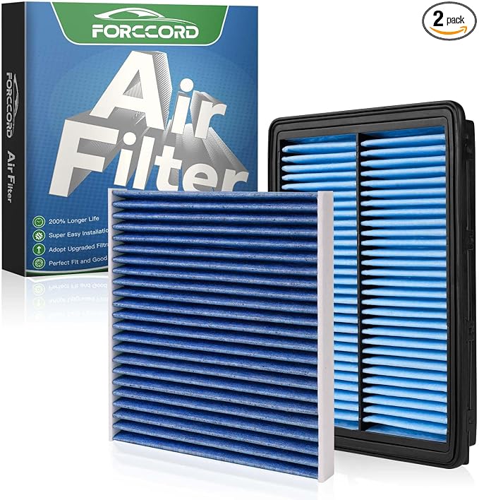Cabin & Engine Air Filter Fit for Hyundai Sonata Gas 2015 2016 2017 2018 2019 by Forccord
