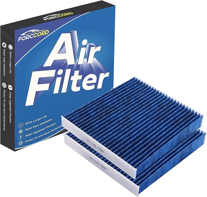 2 PACK HEPA Cabin Air Filter Fits by Forccord