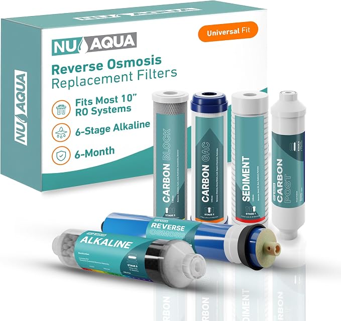 NU Aqua Reverse Osmosis Water Filter System Replacement Set by NUAqua