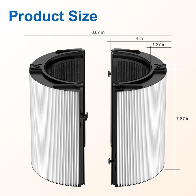 2 Pack Upgraded 360° Combi Glass HEPA+Carbon Filter - Image 8
