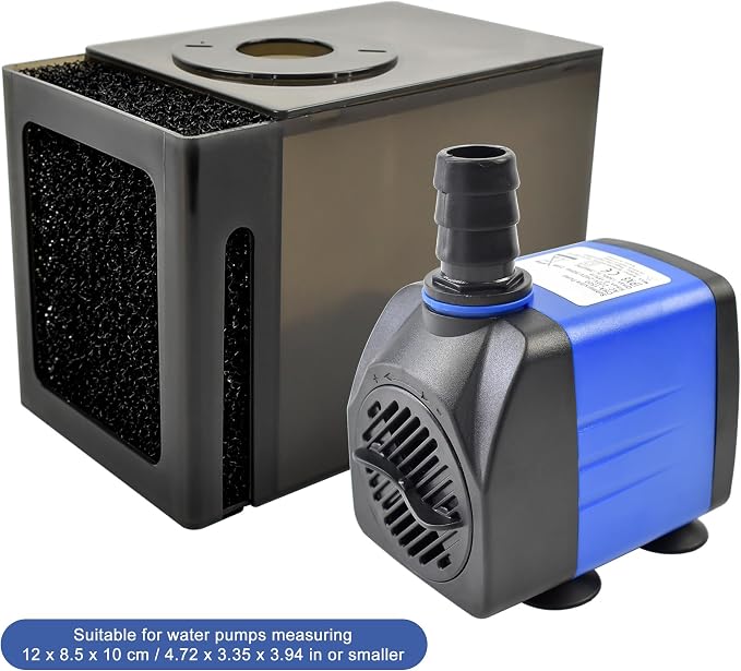CONQUERALL Small Submersible Pump Filter Box 15×9×10, 5 cm Protective Case - Image 2