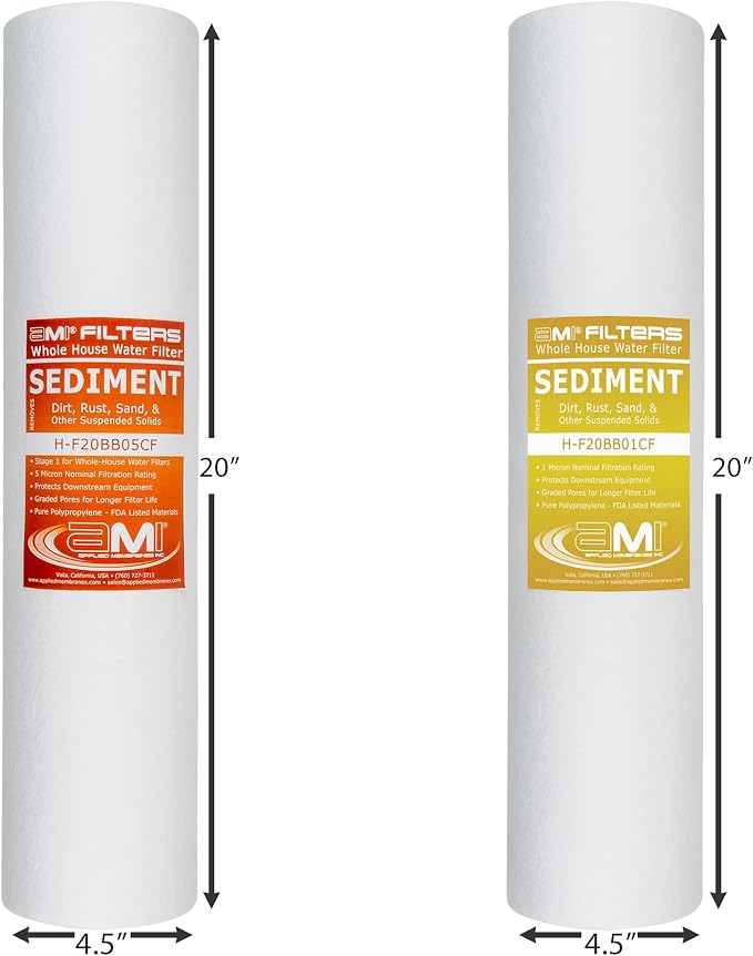 Applied Membranes Inc. 2-Stage Whole-House Water Filter System, 1-Micron and - Image 3