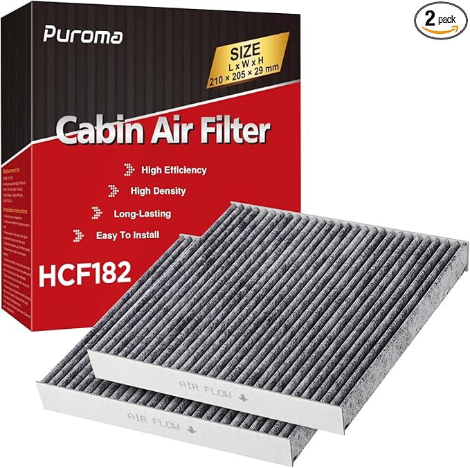 Puroma 2 Pack Cabin Air Filter by Puroma