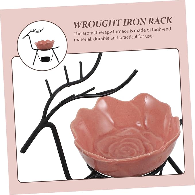 Rose Deer Iron Art Incense Burner - Image 8