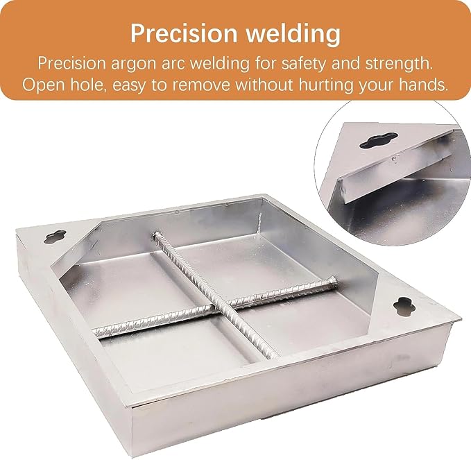 12x12 in Invisible Stainless Steel Manhole Cover and Frame - Image 5