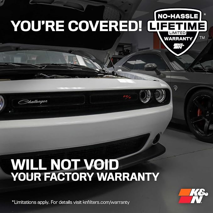 K&N Cold Air Intake System: High-Flow Air Filter, Increase Performance & - Image 9
