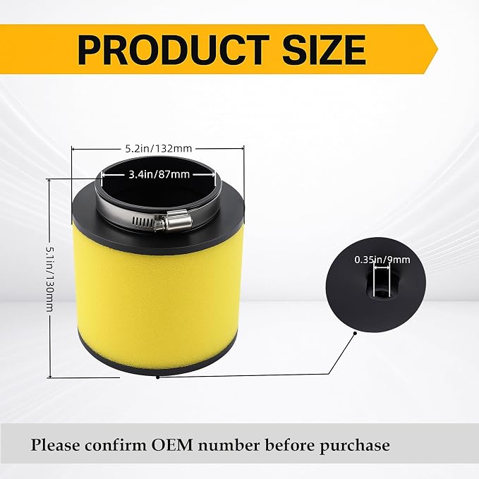 17254-HP0-A00 Air Filter Air Cleaner Suitable - Image 3
